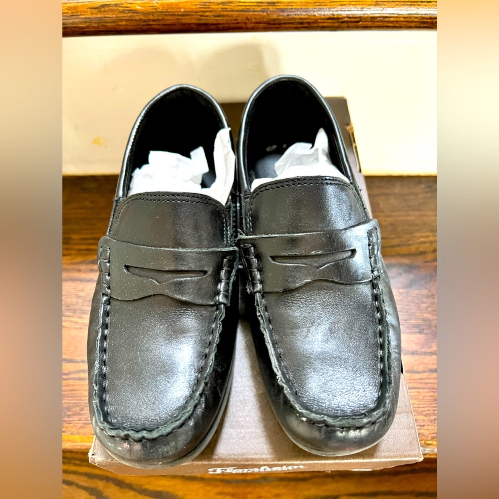 Florsheim Black Boys' Leather Penny Loafers